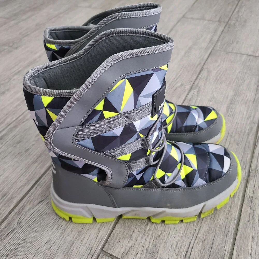 Hobibear Women's Geometric Print Insulated Snow Boots Size 40 (US 8) - Picture 5 of 11